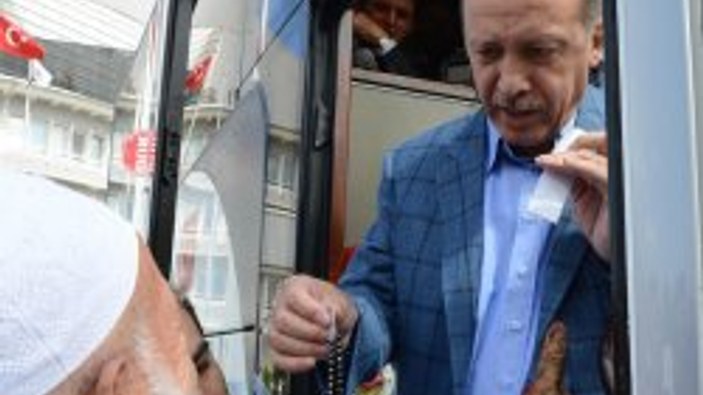 Vatandaştan Erdoğan'a hediye tespih