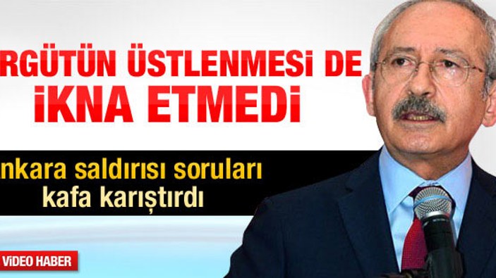Kılıçdaroğlu'nun şaşırtan Ankara saldırısı çıkışı - izle