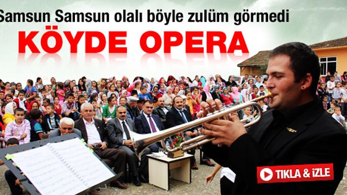 Samsun'da 78'lik dede opera konseri yönetti - izle