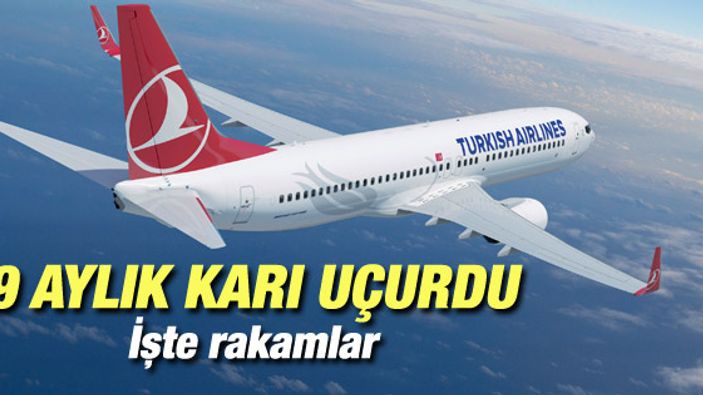 Türk Hava Yolları’nın 9 aylık karı açıklandı