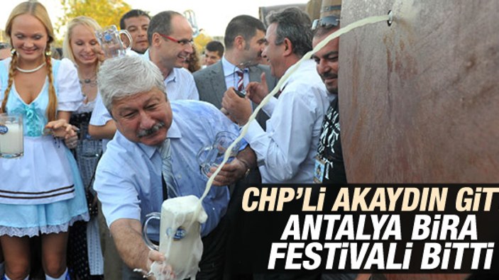 Antalya'da düzenlenen Oktoberfest artık yok İZLE