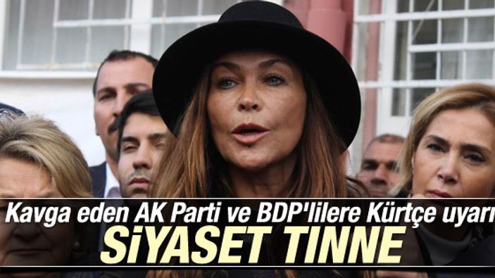 Hülya Avşar'dan tartışan BDP ve AK Partililere uyarı
