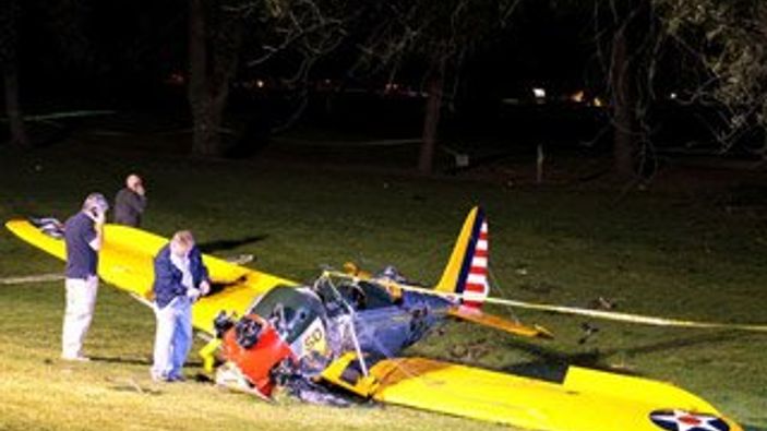 Harrison Ford'un uçağı düştü
