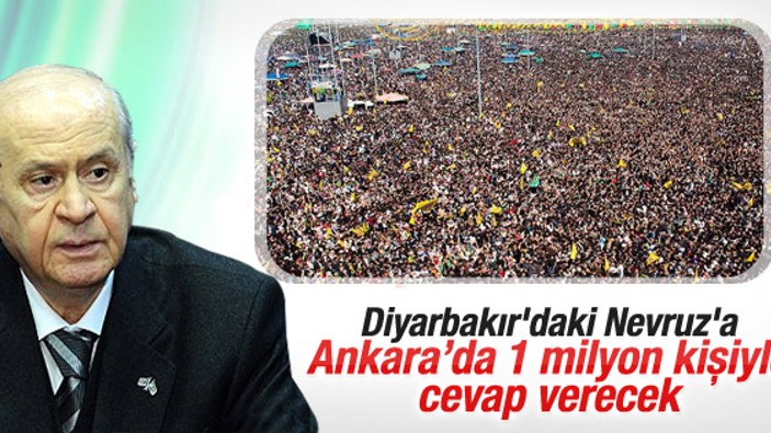 MHP Diyarbakır'daki Nevruz'a Ankara'da cevap verecek