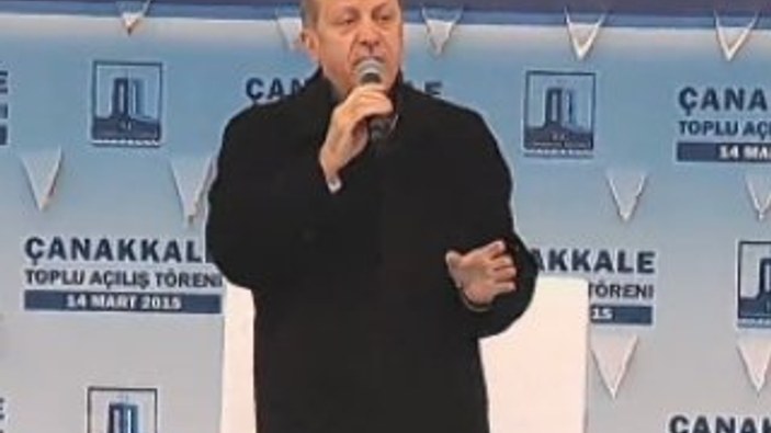 Erdoğan'ın toplu açılış töreni konuşması