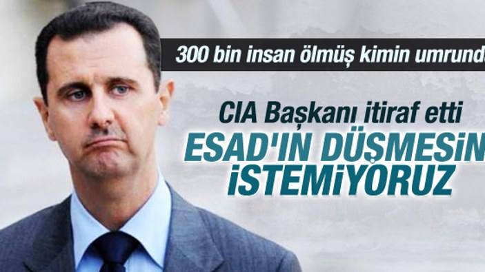 CIA Başkanı: Esad'ın düşmesini istemiyoruz