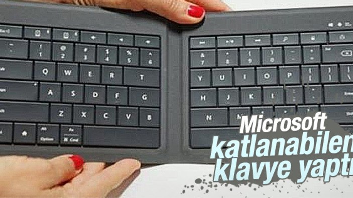 Microsoft katlanabilen klavye yaptı