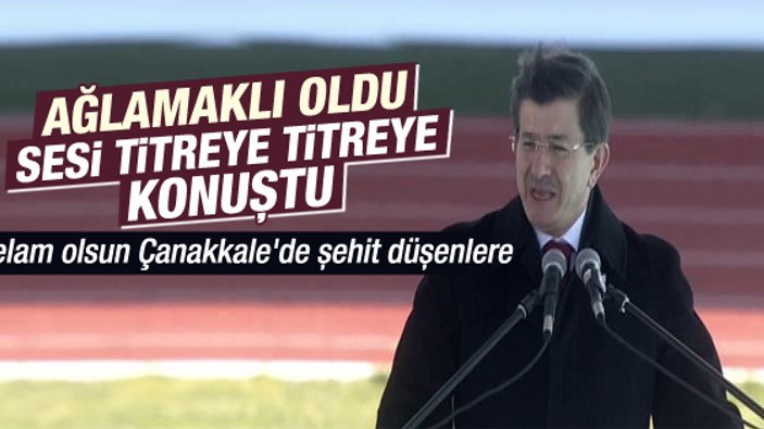 Davutoğlu'nun Çanakkale töreni konuşması