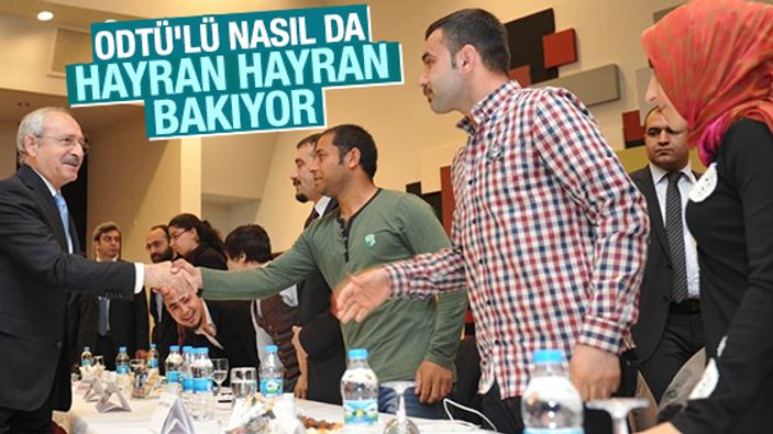 Kılıçdaroğlu ODTÜ'lü öğrencilerle buluştu