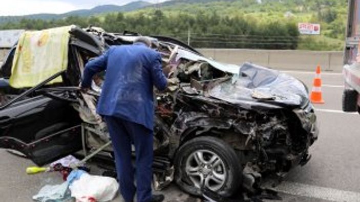 Bolu'da Jip ve TIR çarpıştı: 1 ölü