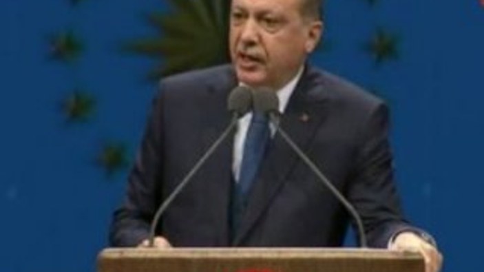 Erdoğan'ın Türk Dili Kurultayı konuşması