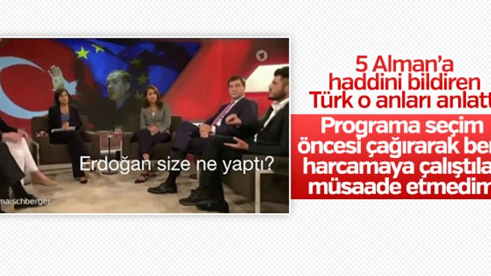 Beş Alman'a haddini bildiren Türk o anları anlattı