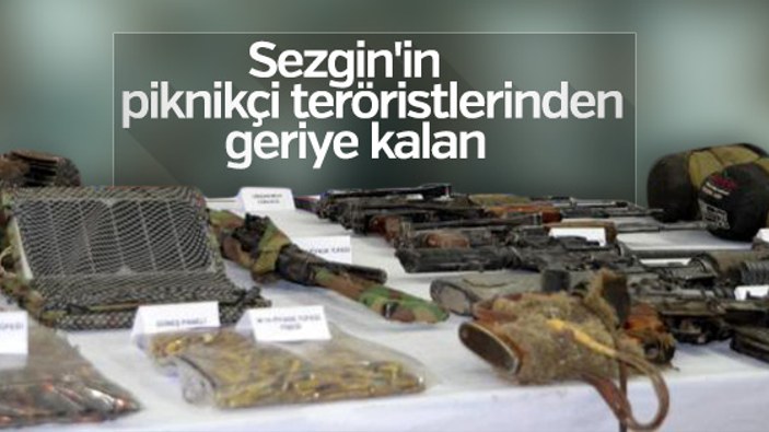 12 PKK'lının öldürüldüğü operasyonda ele geçirilenler