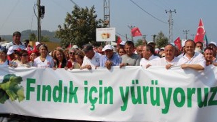 CHP'nin 'Fındık İçin Yürüyoruz' etkinliği