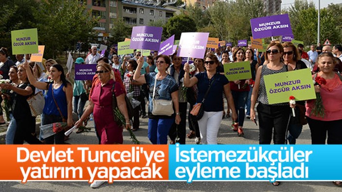 Tunceli'de baraj yapımına karşı eylem