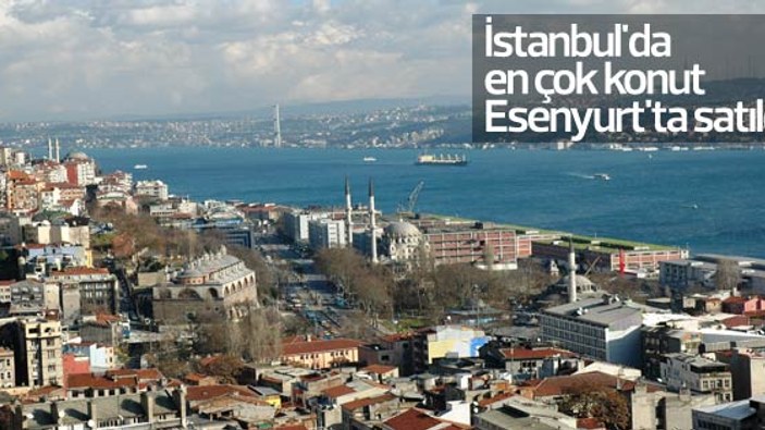 İstanbul'da en çok konut Esenyurt'ta satıldı