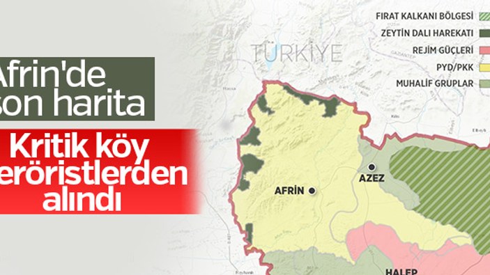 Afrin'de Şeyh Huruz köyü PKK'dan temizlendi