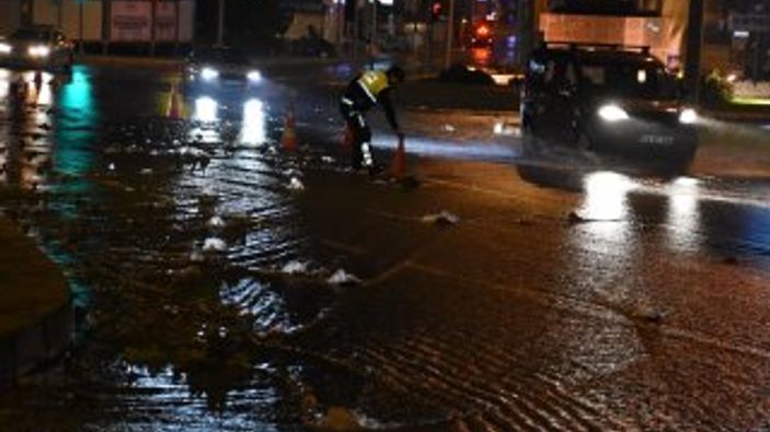 Bodrum'da içme suyu hattında patlama
