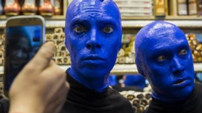 Blue Man Group İstanbul sokaklarında