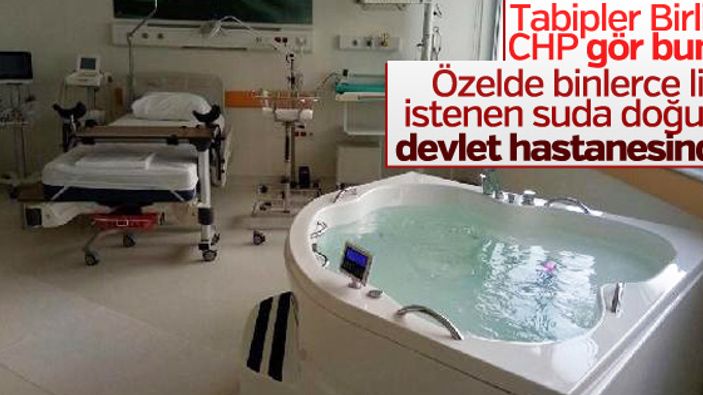 Devlet hastanelerindeki ilk suda doğum ünitesi açılıyor