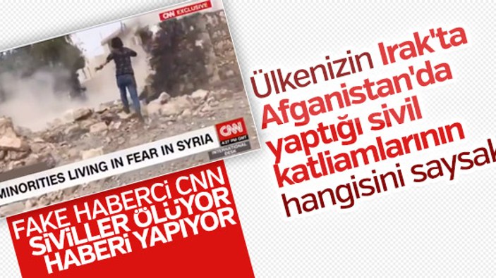 CNN'de Türkiye sivilleri vuruyor yalanı