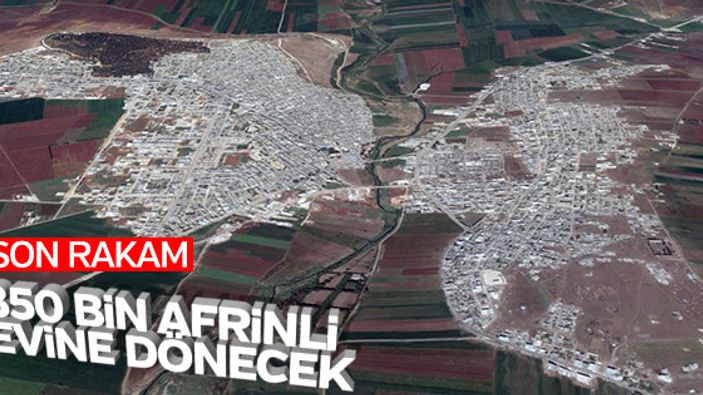 Türkiye'deki Afrinli sayısı 350 bin