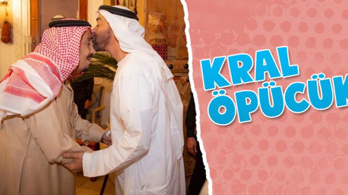 Suud Kralı Selman ile Abu Dabi emiri bir arada