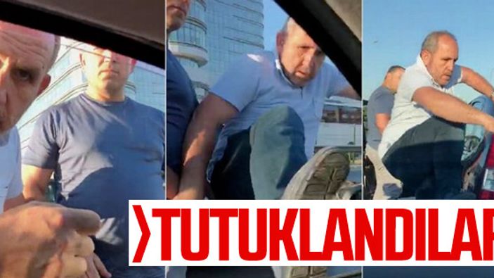 Hamile kadının bulunduğu araca saldıranlar tutuklandı