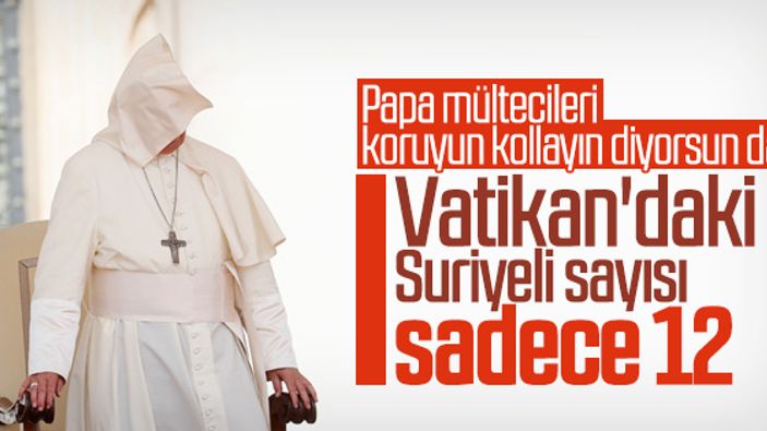 Papa'dan mültecileri koruyun çağrısı