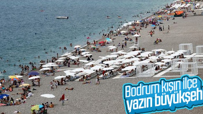 Bodrum'un nüfusu yaz mevsiminde 1 milyon