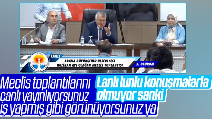 Adana Belediye Meclisi'ne Zeydan Karalar’ın tepkisi damga vurdu