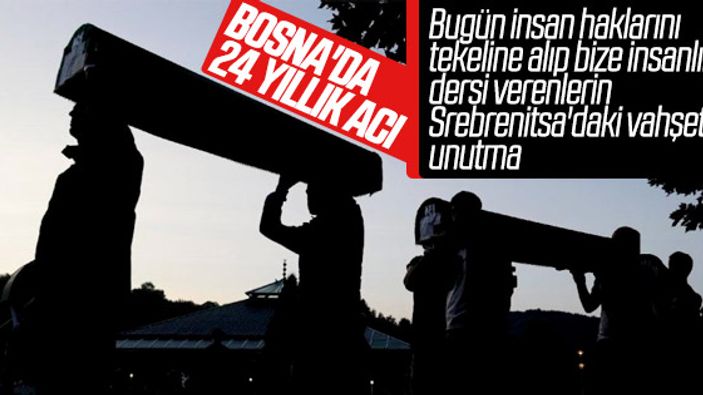 Srebrenitsa Katliamı'nın 24. yılı