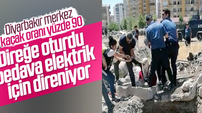Diyarbakır'da kaçak elektrik gerilimi
