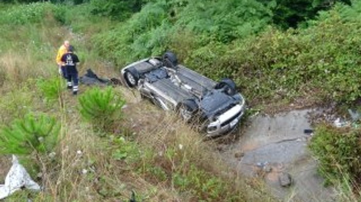 Çekmeköy’de takla atan aracın sürücüsü öldü