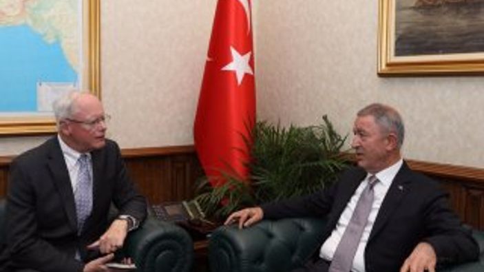 Bakan Akar ile Jeffrey'nin görüşmesi sona erdi