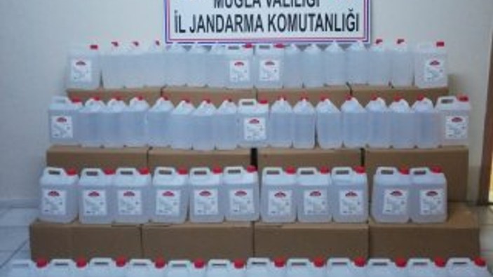Muğla'da bin 200 litre etil alkol ele geçirildi