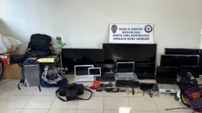 Bolu'da 15 eve giren seri hırsız yakalandı