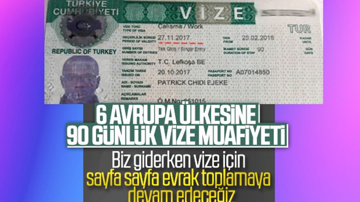 Türkiye'den 6 Avrupa ülkesine vize muafiyeti