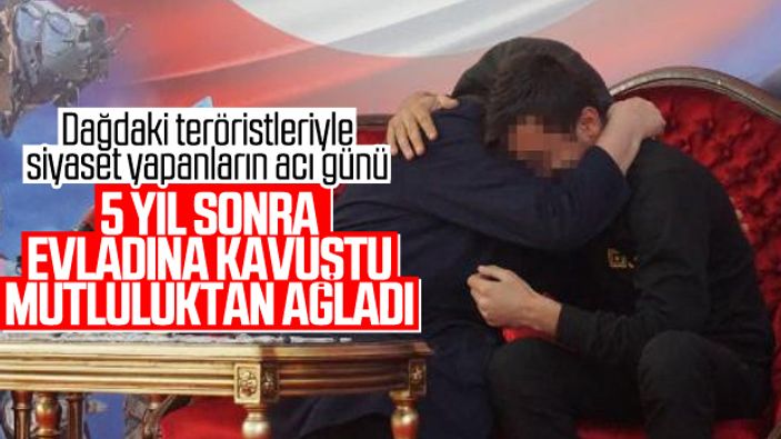 Terör örgütünden kaçarak ailesine kavuştu