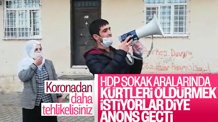HDP'den koronavirüs propagandası