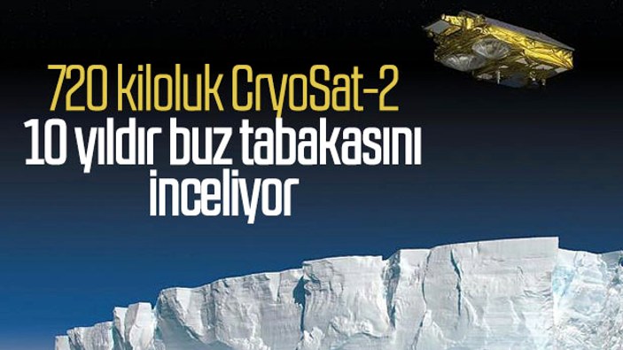 Dünya'nın buz örtüsünü inceleyen 720 kiloluk uydu: CryoSat-2