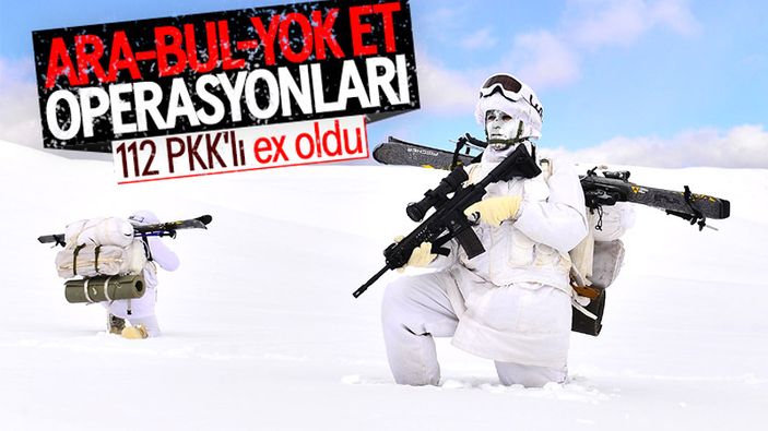 Sonbahardan beri 112 terörist öldürüldü