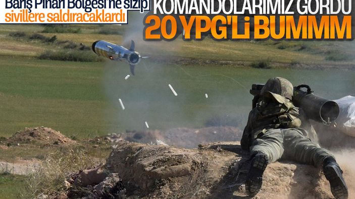 Barış Pınarı bölgesinde 20 terörist öldürüldü