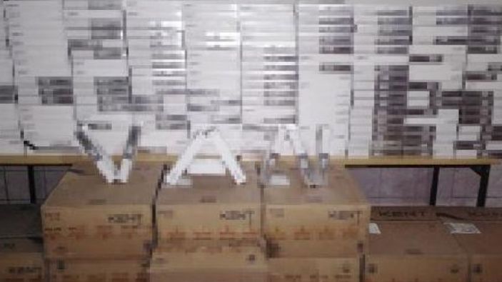 Van'da 18 bin paket kaçak sigara ele geçirildi