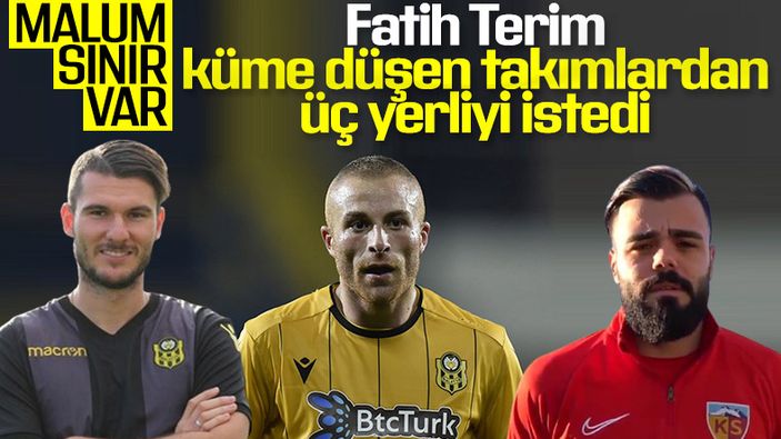 Fatih Terim'in listesindeki 3 Türk futbolcu