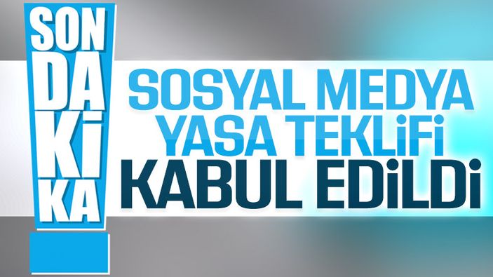 Sosyal medya yasa teklifi TBMM'de kabul edildi