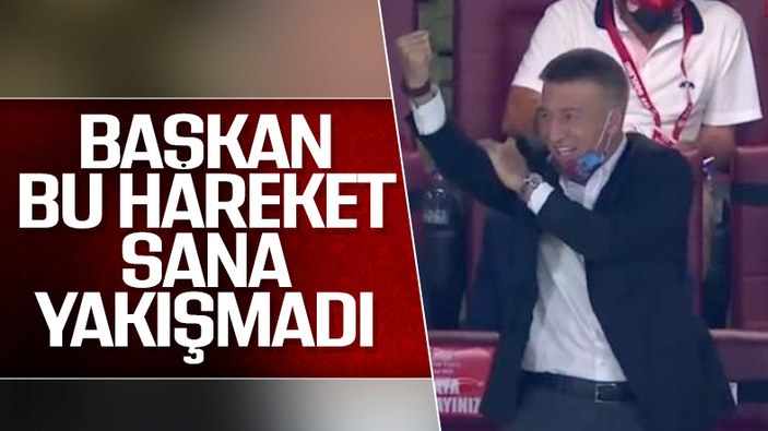 Ahmet Ağaoğlu, gol sevincini abarttı