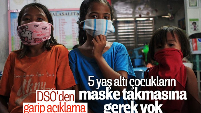 DSÖ: 5 yaş altı çocukların maske takmasına gerek yok
