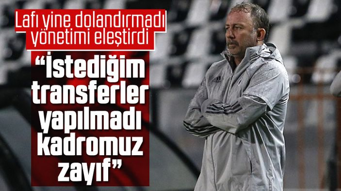Sergen Yalçın: Çok değerli bir maçı kaybettik, üzgünüz