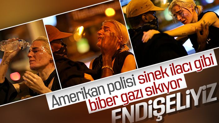 ABD polisinden protestoculara sert müdahale